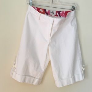 Milly of New York Bermuda Roll-tab Walking Shorts
